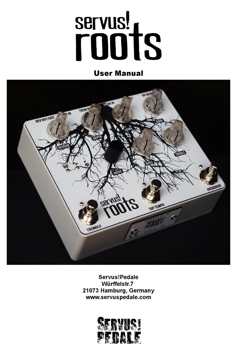 Servus Pedale SERVUS! roots user manual