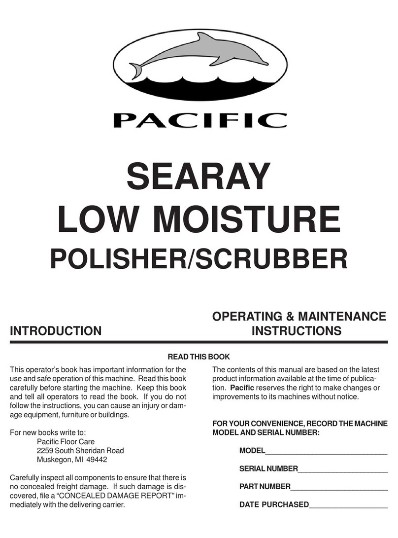 Pacific SEARAY LOW MOISTURE Operating & maintenance instructions