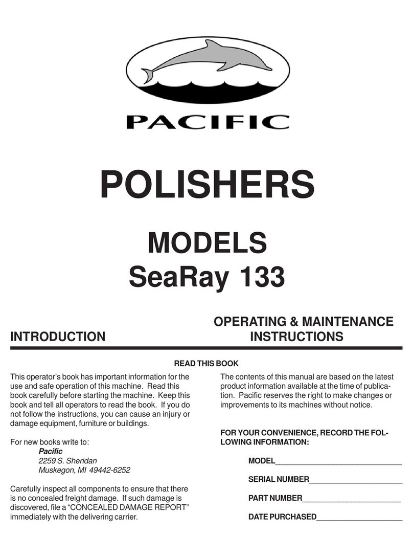 Pacific SeaRay 133 Operating & maintenance instructions