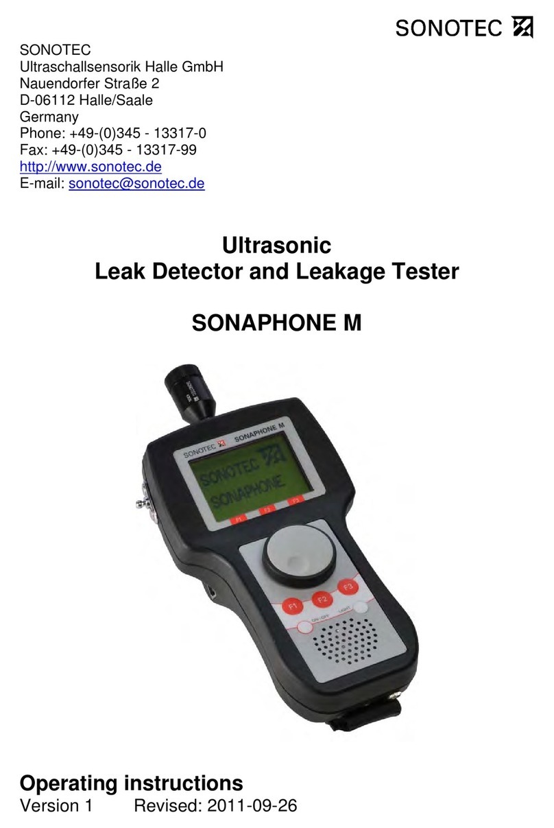 Sonotec SONAPHONE M operating instructions