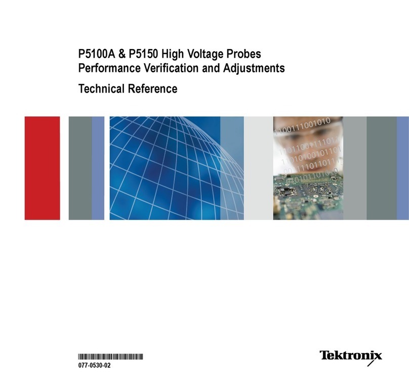 Tektronix P5100A Use and care manual