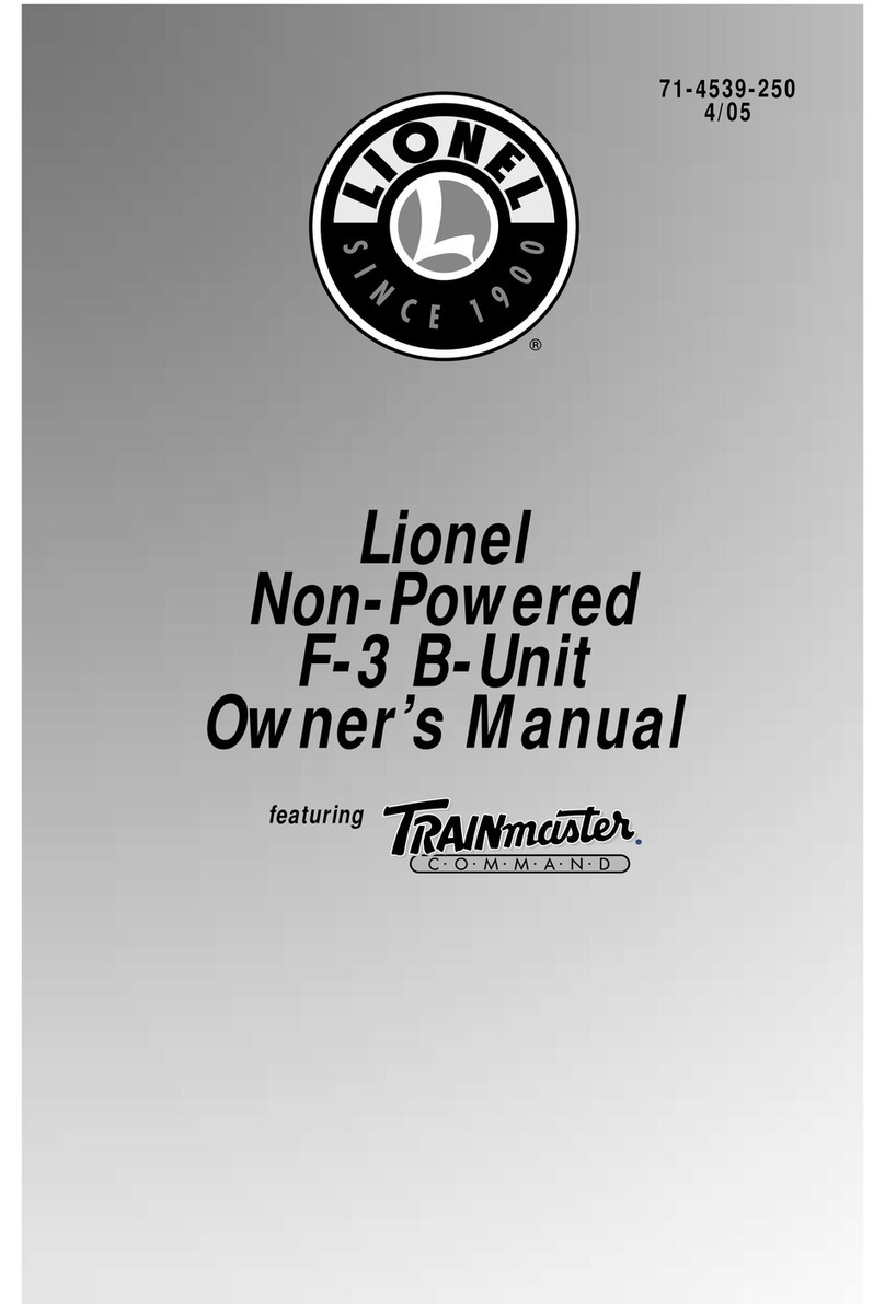 Lionel 2343c Non-PoweredF-3 B-Unit User manual