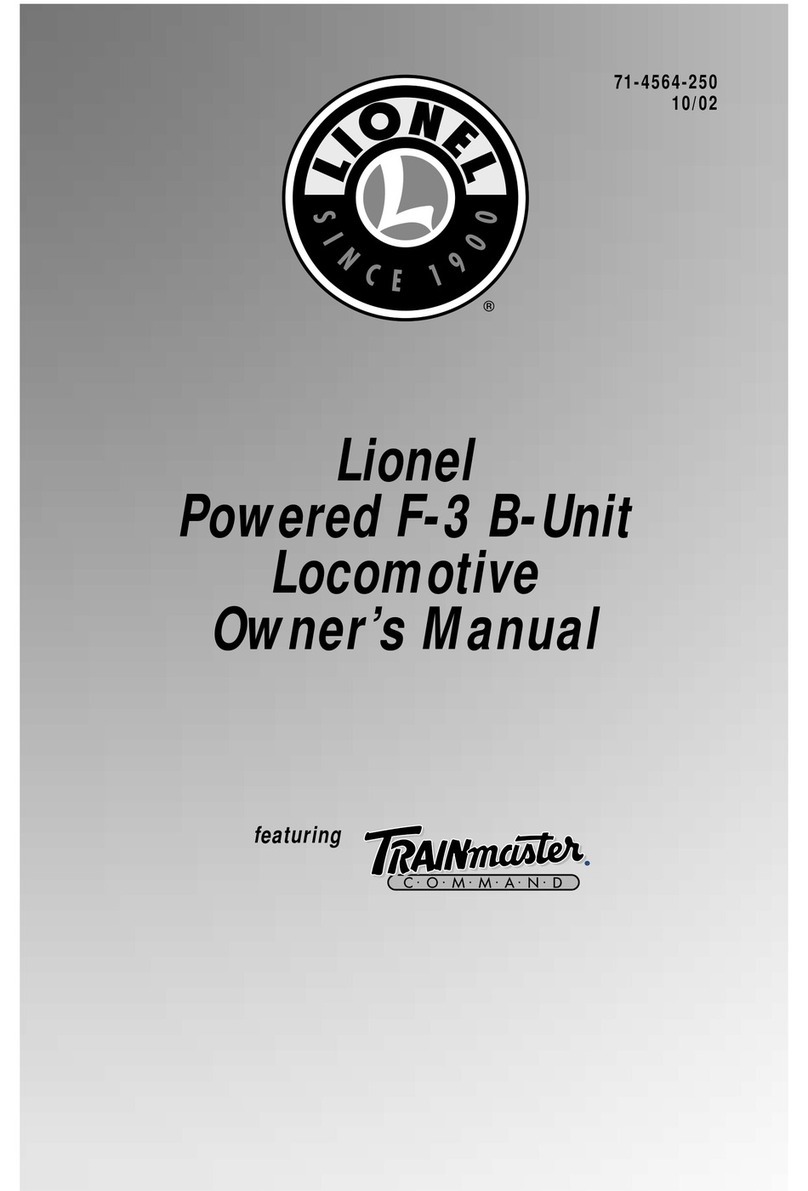 Lionel Non-Powered LEGACY RailSounds Super Bass F3... owner's manual Lionel Non-Powered LEGACY RailSounds Super Bass F3... owner's manual