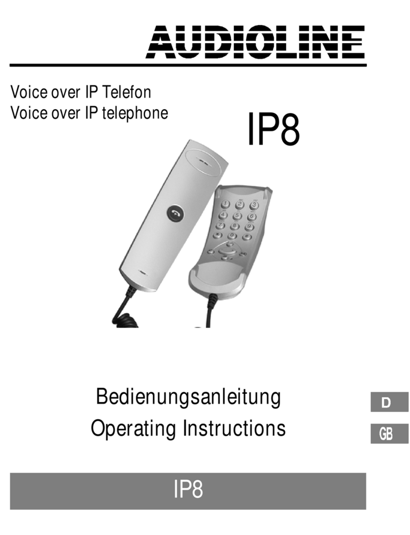 AUDIOLINE IP8 User manual