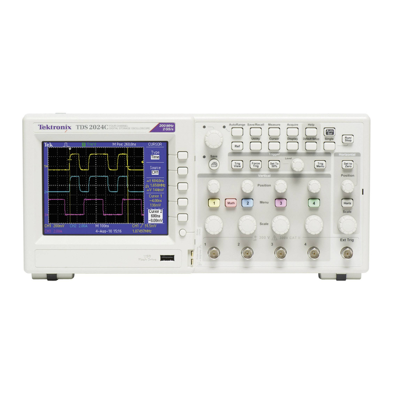 Tektronix TBS1000 Series User manual