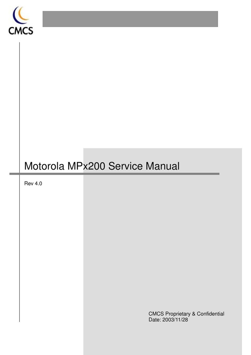 Motorola MPx200 Service manual