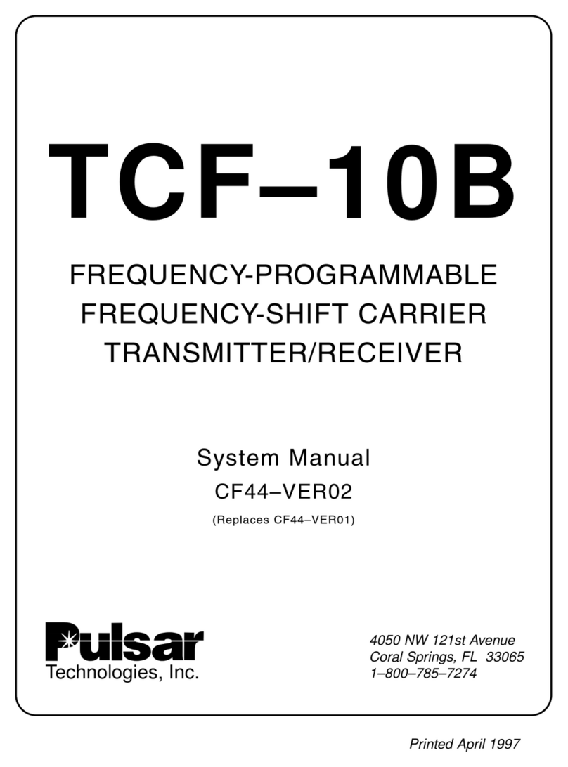 Pulsar TCF-10B System manual