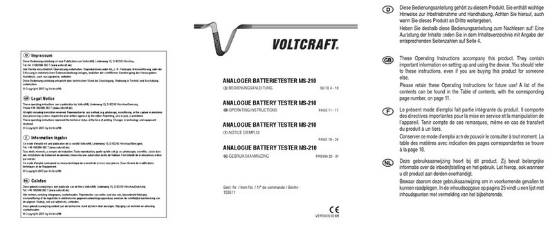 VOLTCRAFT MS-210 User manual