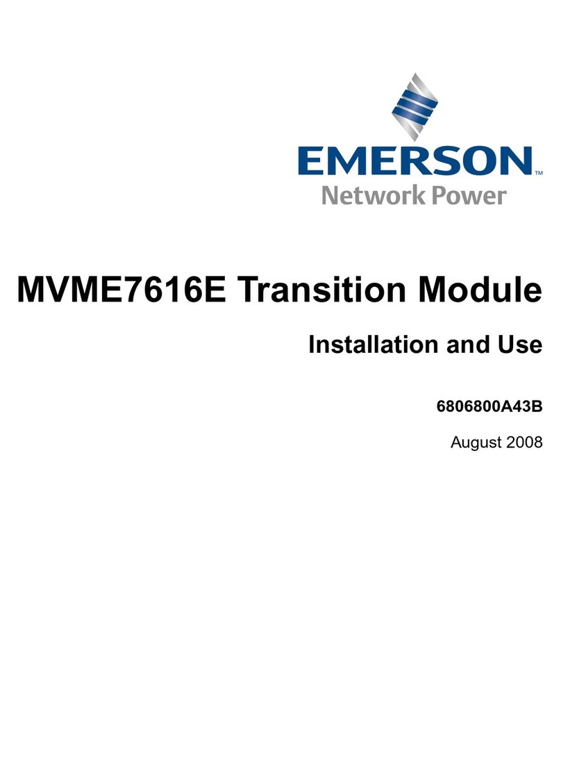 Emerson MVME7616E Installation and use
