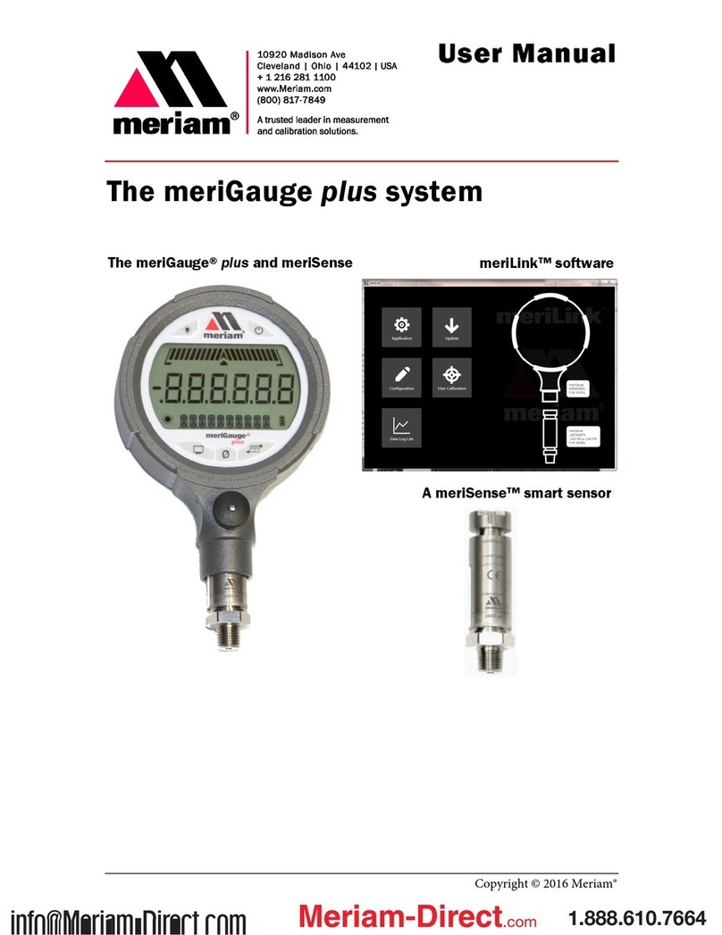 Meriam meriGauge Plus User manual