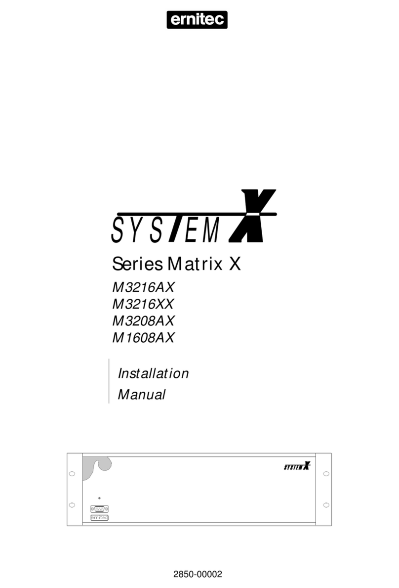 System X Series Matrix X installation manual System X Series Matrix X installation manual