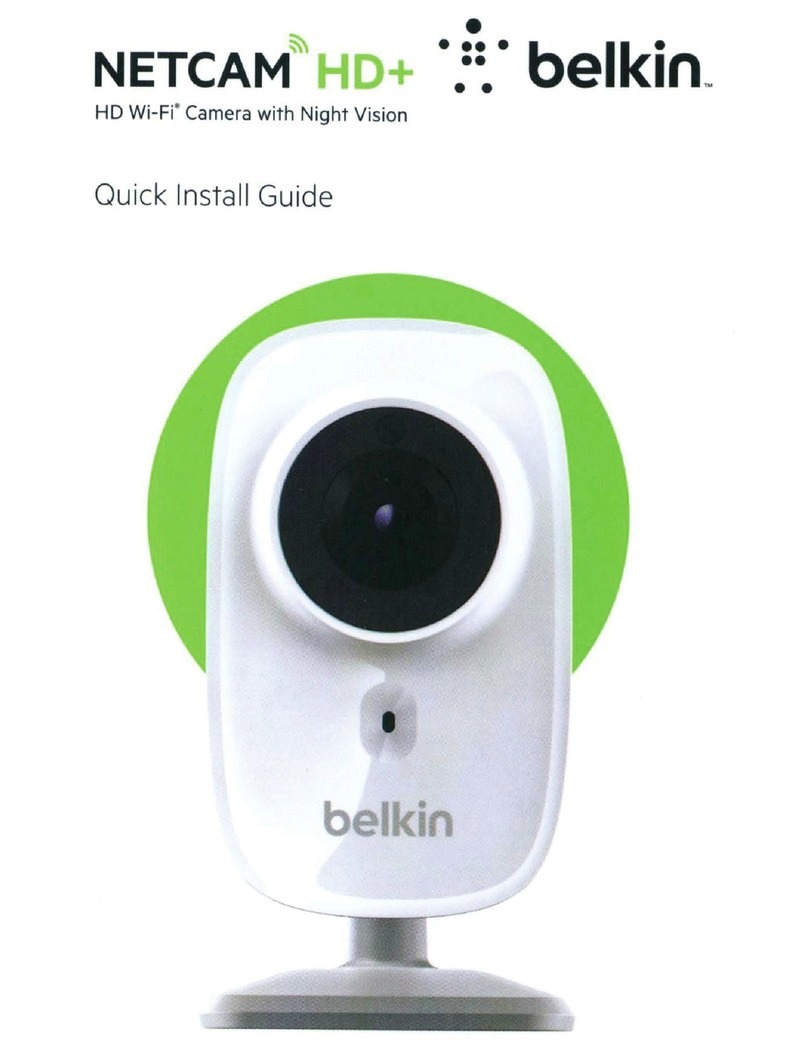 Belkin F7D7606 NetCam HD+ Quick install guide