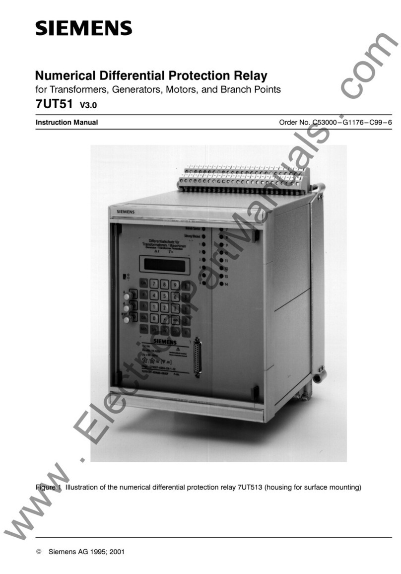 Siemens 7UT51 User manual