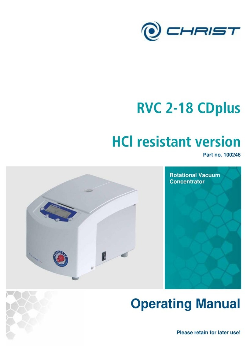 Christ RVC 2-18 CDplus operating manual