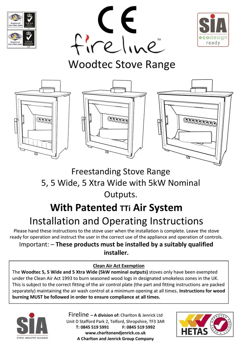 Fireline Woodtec 5 Wide Installation and operating instructions
