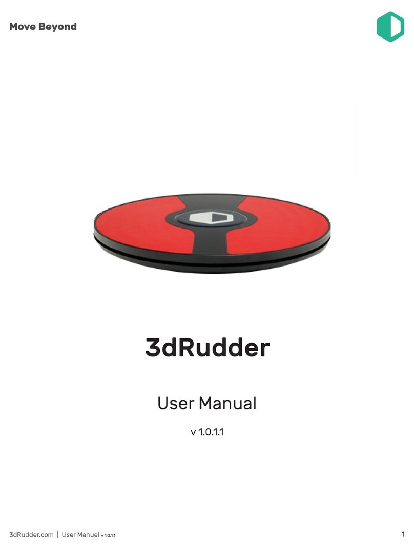 3dRudder Foot-powered Gaming and VR Motion Controller user manual