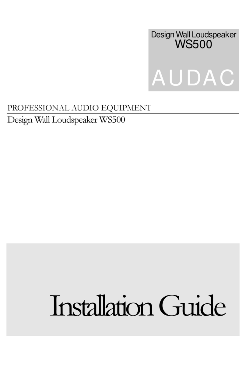 AUDAC WS500 User manual