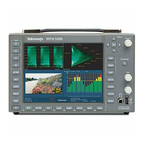 Tektronix WFM520UP User manual Tektronix WFM520UP User manual