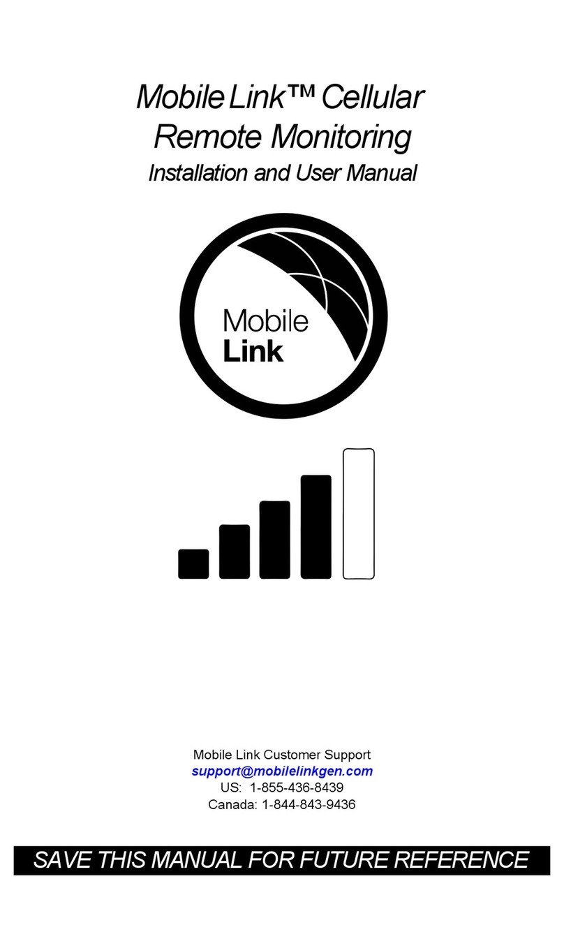 Generac Power Systems Mobile Link series Installation and user manual Generac Power Systems Mobile Link series Installation and user manual