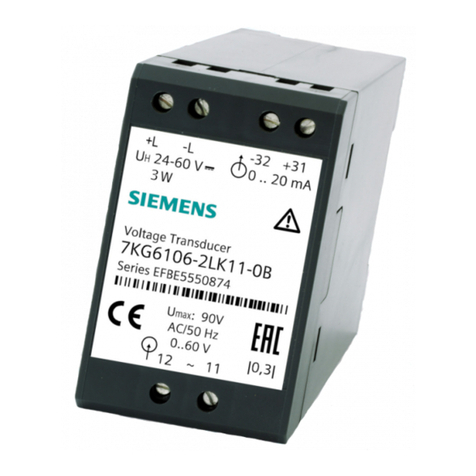 Siemens 7KG6106 User manual