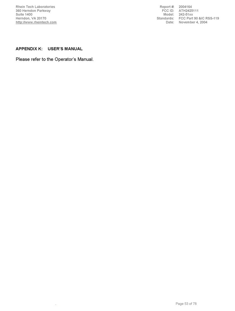 E.F. Johnson 5100 SERIES operating manual