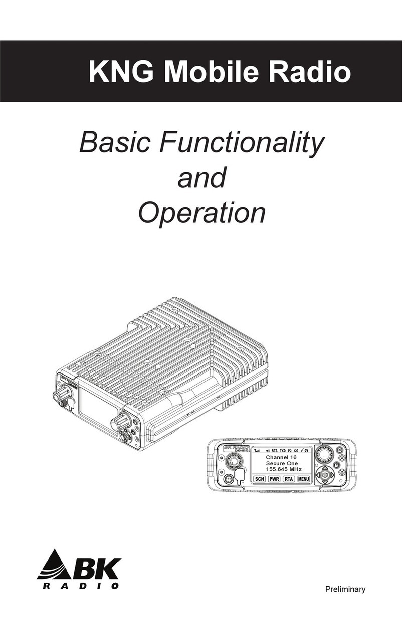 BK Radio KNG Basic functionality and operation