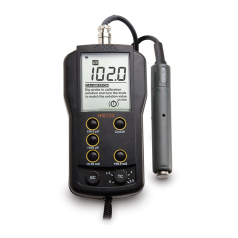 Hanna Instruments HI 8733 User manual Hanna Instruments HI 8733 User manual