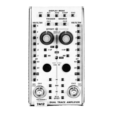 Tektronix 7A12 User manual