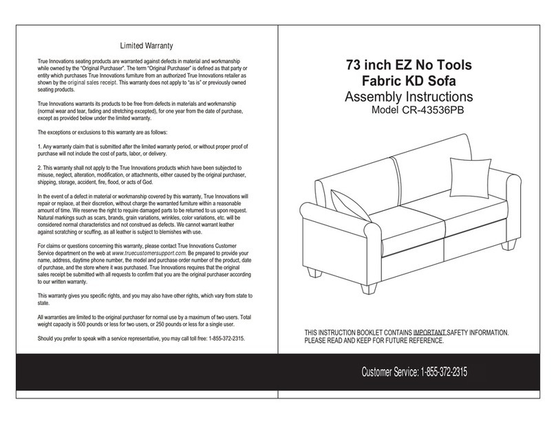 Serta CR-43536PB Assembly instructions