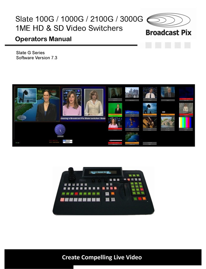 Broadcast Pix Slate 100G User manual