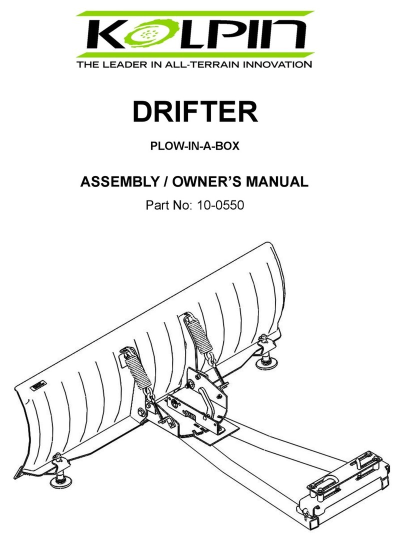 Kolpin DRIFTER 10-0550 Owners manual and assembly