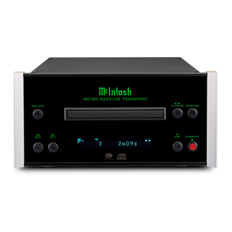 McIntosh MCT80 owner's manual