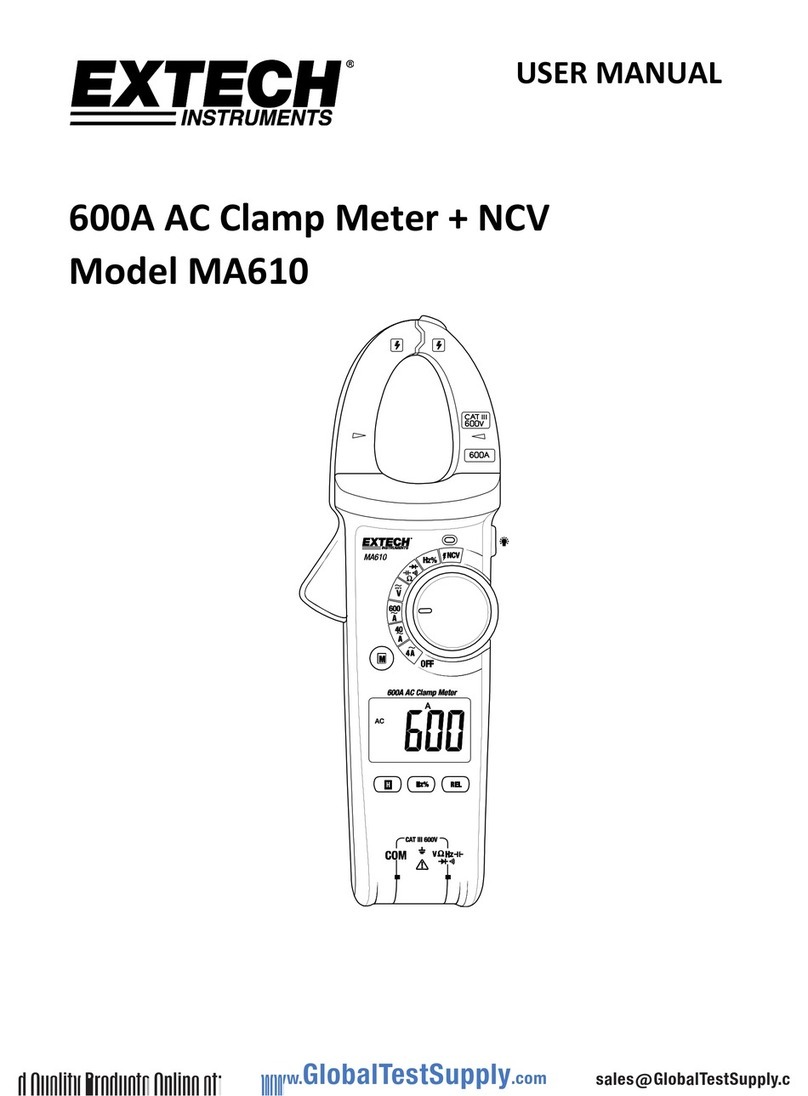 Extech Instruments MA610 User manual Extech Instruments MA610 User manual