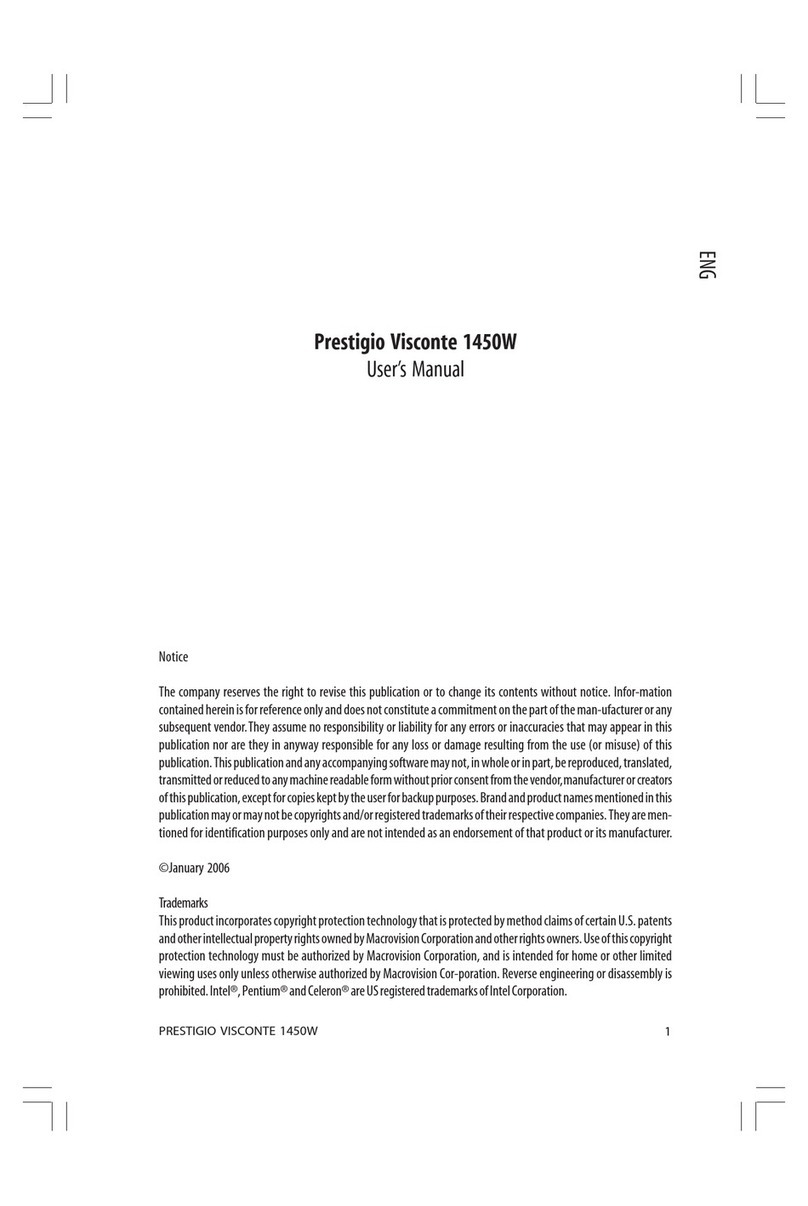 Prestigio Visconte 1450W User manual