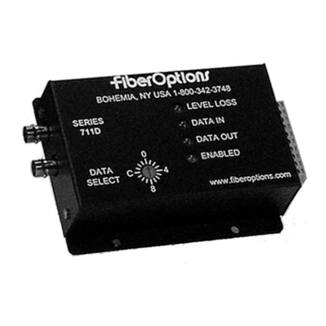 Fiber Options S711D instruction manual