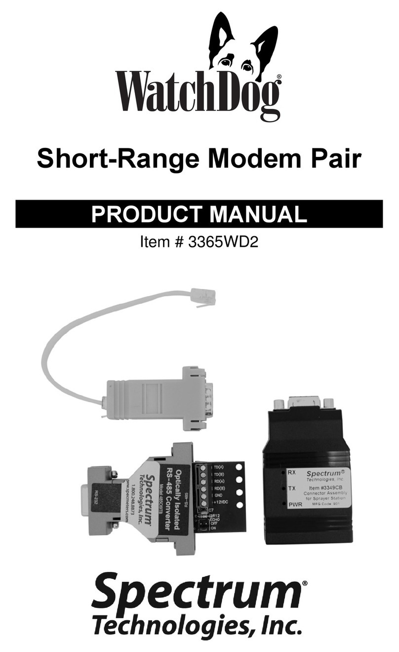 Spectrum 3365WD2 product manual