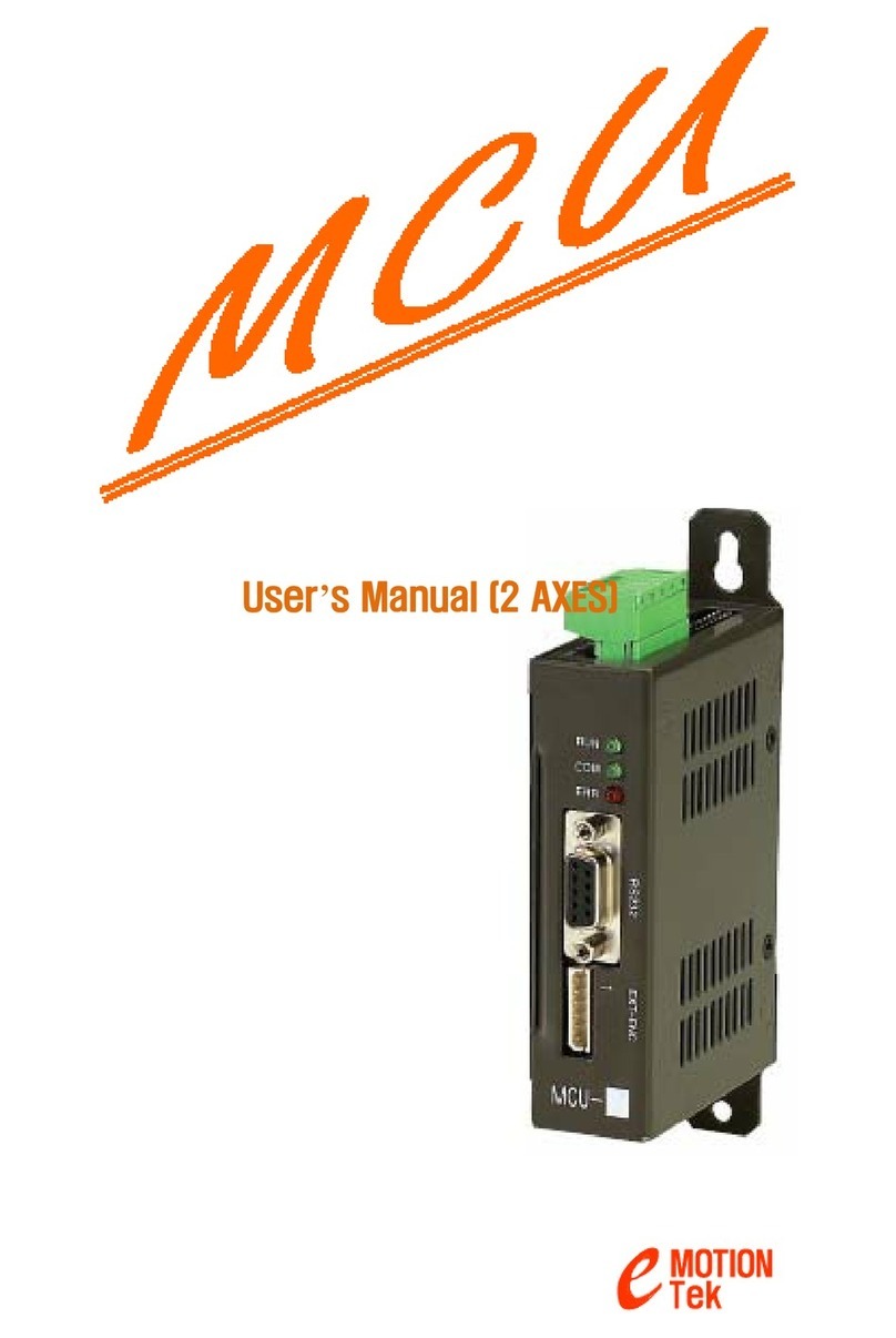 Emotiontek MCU 2 Axis user manual