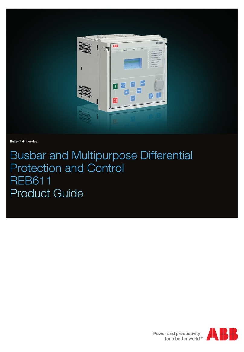 ABB Relion 611 series REB611 User manual
