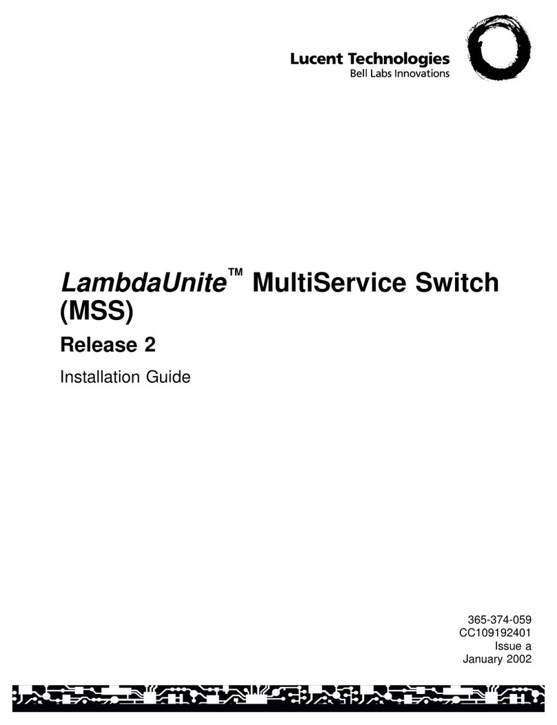 Lucent Technologies LambdaUnite installation guide Lucent Technologies LambdaUnite installation guide