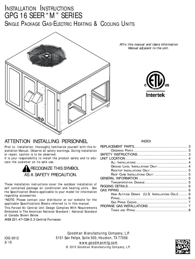 Intertek GPG 16 SEER installation instructions
