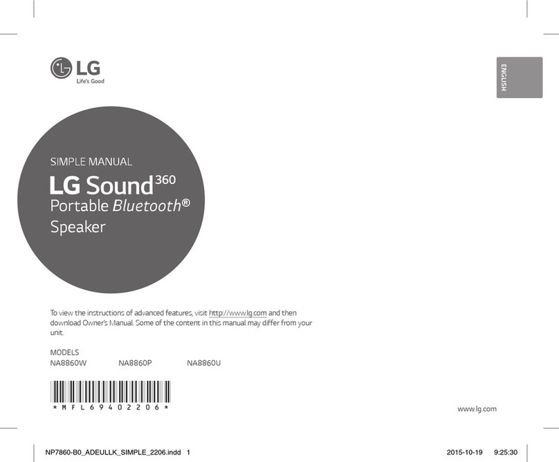 LG NA8860W Specification sheet
