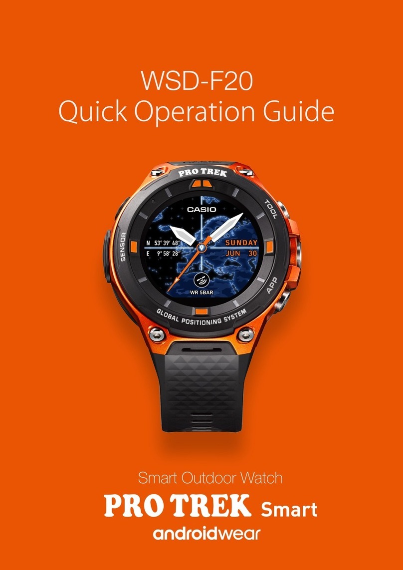 Casio PRO TREK SMART WSD-F20 User guide Casio PRO TREK SMART WSD-F20 User guide