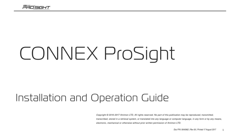 AMIMON CONNEX ProSight Installation and operation guide AMIMON CONNEX ProSight Installation and operation guide