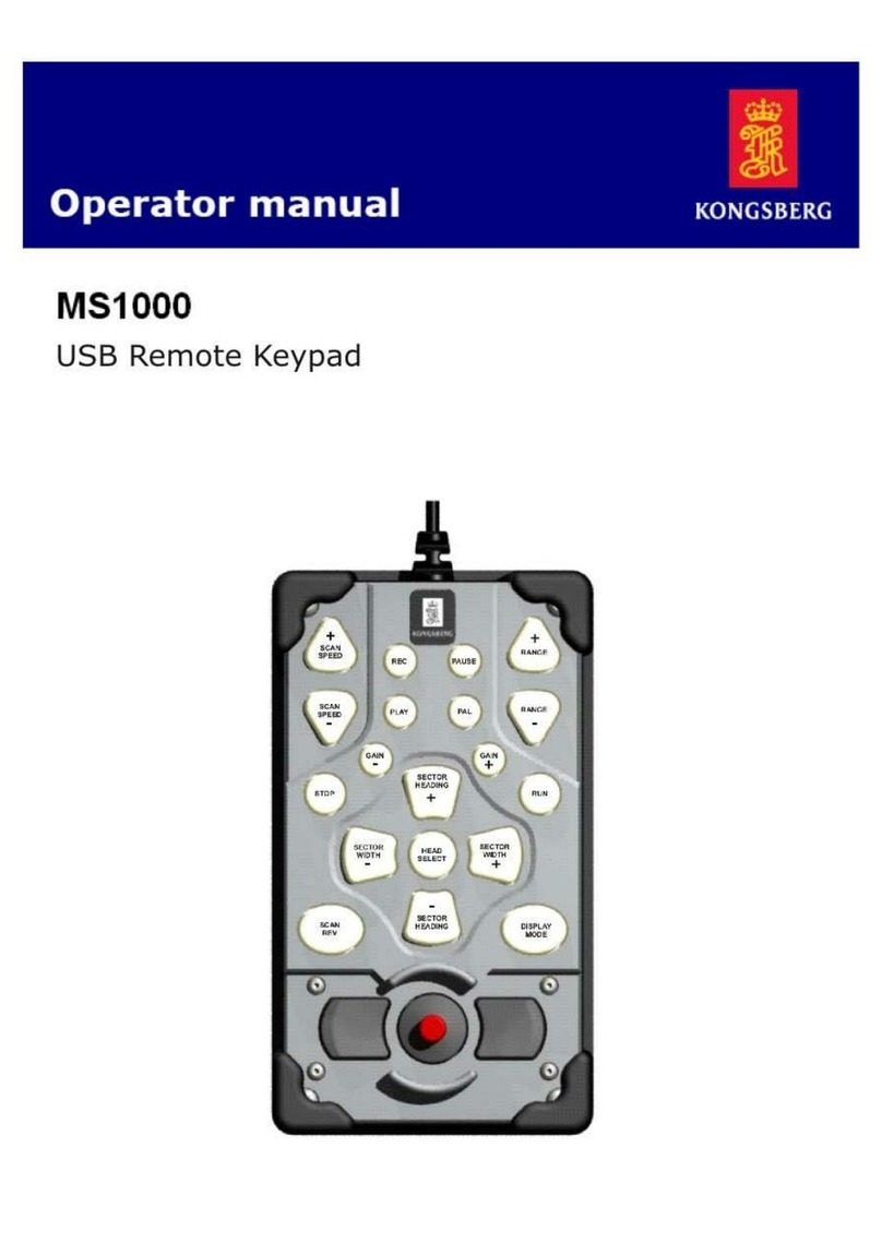 Kongsberg MS1000 Operator's manual