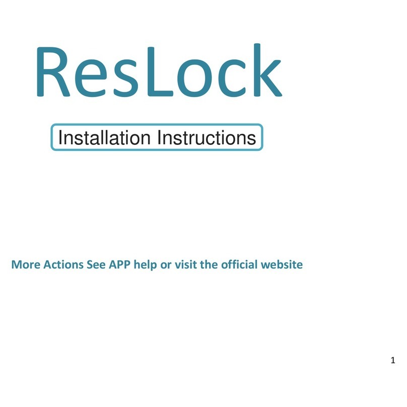 Nath Designs ResLock SHENZHEN NATHANTECHNOLOGY installation instructions