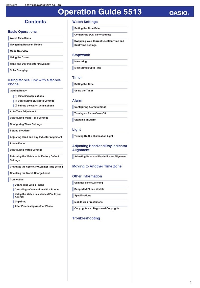 Casio QW 5513 User manual Casio QW 5513 User manual