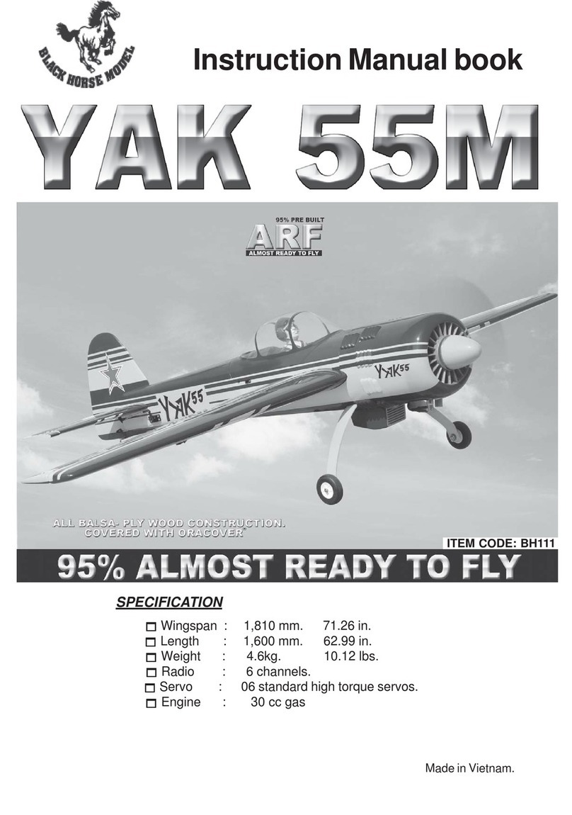 Black Horce Model YAK 55M instruction manual Black Horce Model YAK 55M instruction manual