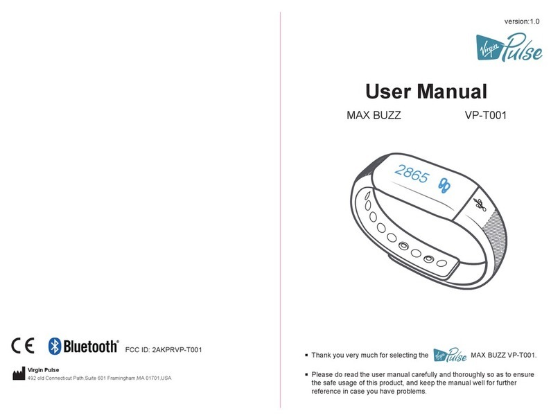 Virgin Pulse MAX BUZZ VP-T001 User manual
