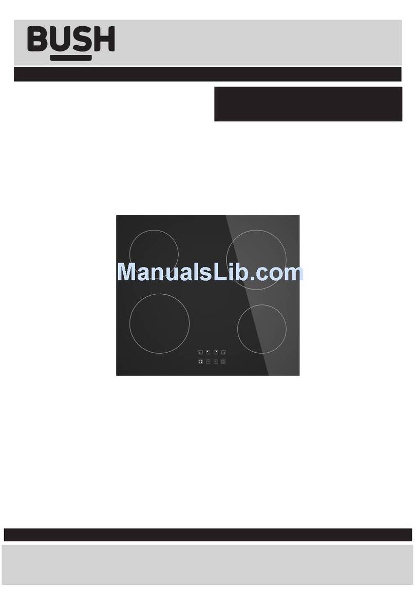 Bush BPCH60B BLACK Installation & user's instructions
