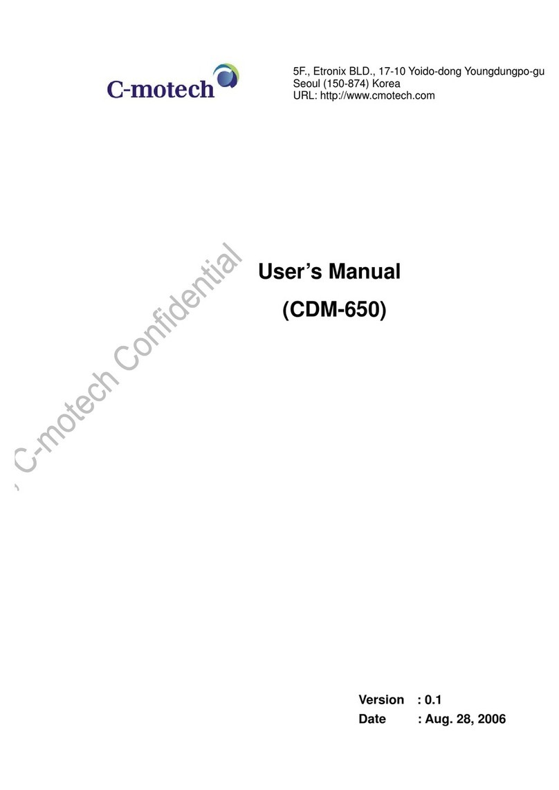 CMOTech CDM-650 User manual